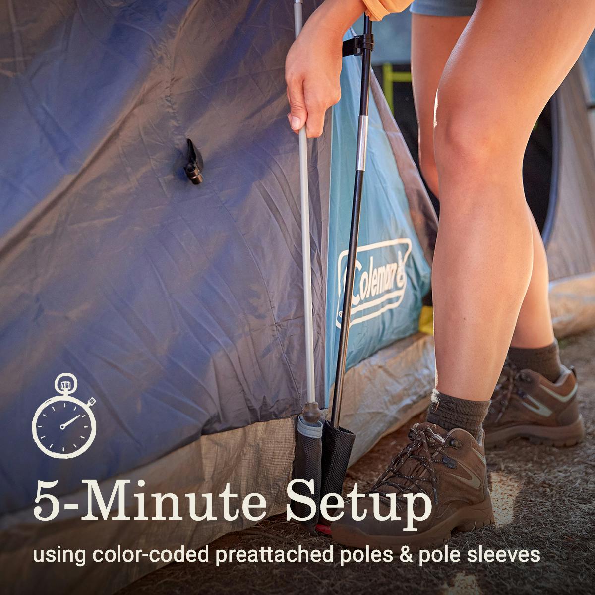 Skydome XL 10-Person Camping Tent with Dark Room Technology